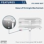 Techni Mobili Mobile Laptop Stand with Lockable Wheels, White (RTA-B008-WHT)~#|#~EAF52F28-F031-4FB6-B1C4C8681B99D194_sc7