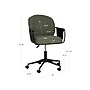 Linon Home Decor Products Karri Armless Polyester Swivel Computer and Desk Chair, Olive Green (178538GRN01U)~#|#~EAF8CEE3-FD9E-4185-BB41A57DD0A63150_sc7