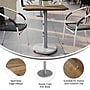 Flash Furniture TopGuard Rectangle Wood Restaurant Dining Table and Base, 30" x 24", Natural/Silver Base (ST2430NATTR18S)~#|#~EAF9A0B8-8FFC-4769-AB3999520F5F0594_sc7