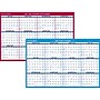 2025-2027 AT-A-GLANCE 36" x 24" Academic & Calendar Yearly Wet-Erase Wall Calendar, Red/Blue (PM200P-28-26)~#|#~EAFA0B1F-AC03-43D9-B1BC03F816883F04_sc7