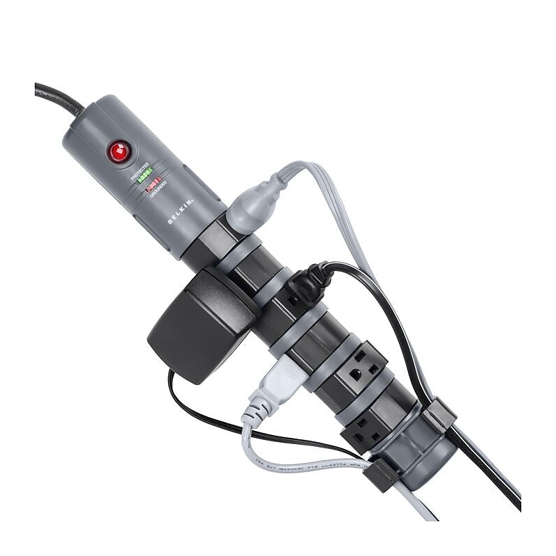 Belkin Pivot Plug Surge Protector 8 Outlet Suppressor, 6' Cord, 1800 Joules (BP108000-06) image 1
