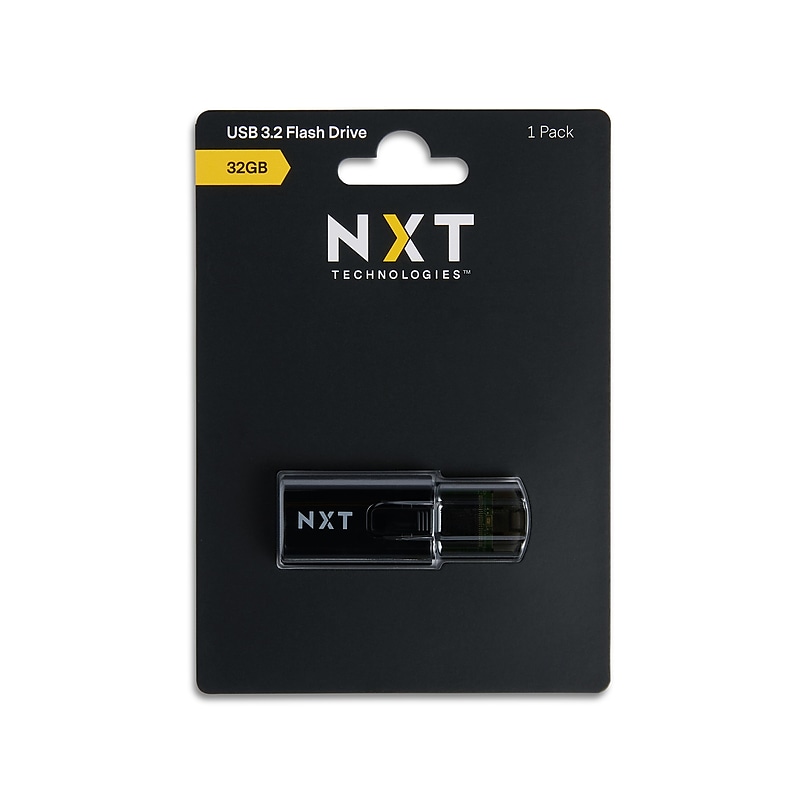 NXT Technologies™ 32GB USB 3.2 Type-A Flash Drive, Black (NX61121) image 1