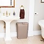 Mind Reader 10.57-Gallon Laundry Hamper with Lid, Plastic, Tan (40HAMP-BRNM)~#|#~EB1001AB-EA8E-4E65-94D574140A29CF2A_sc7