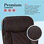 La-Z-Boy Colston Ergonomic Vegan Leather Swivel Executive Chair, Dark Brown (60120-DBRN)~#|#~EB1086BF-A569-4CBA-A76F6AB7E422AE5B_sc7