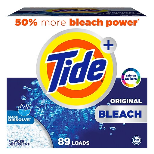 Tide Plus Powder Laundry Detergent, 89 Loads, 129 oz. (66673/84998