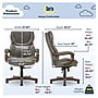 Serta Big and Tall Ergonomic Bonded Leather Executive Big & Tall Chair, 350 lb. Capacity, Gray (43506C)~#|#~EB19F681-183E-4F0E-A8F1342482385D39_sc7