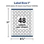 Avery Laser/Inkjet Starburst Multipurpose Labels, 1"  Dia, Matte White, 2400/Box (94606)~#|#~EB1FBF22-053F-49B5-98E457329EDF602F_sc7