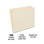 Staples 30% Recycled Reinforced File Folders, Single Tab, Letter Size, Manila, 100/Box (ST508820/508820)~#|#~EB20EC16-4B11-48F8-B2F0774C65D9B27D_sc7