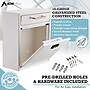 AdirOffice Steel Medium Wall Mounted Interoffice Mailbox Drop Box, White (631-05-WHI-KC)~#|#~EB229D79-027D-4DA8-9175C8D52160903C_sc7