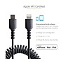 StarTech USB-C to Lightning MFi Certified Coiled iPhone Charger Cable, 3 ft., Black (RUSB2CLT1MBC)~#|#~EB246141-4404-4D76-B1F215B8D32EFB5D_sc7