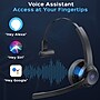 Treblab C7 Noise Canceling Bluetooth Stereo Computer Headset, Black~#|#~EB25B31C-1E17-4F55-B96F59D231864C7C_sc7