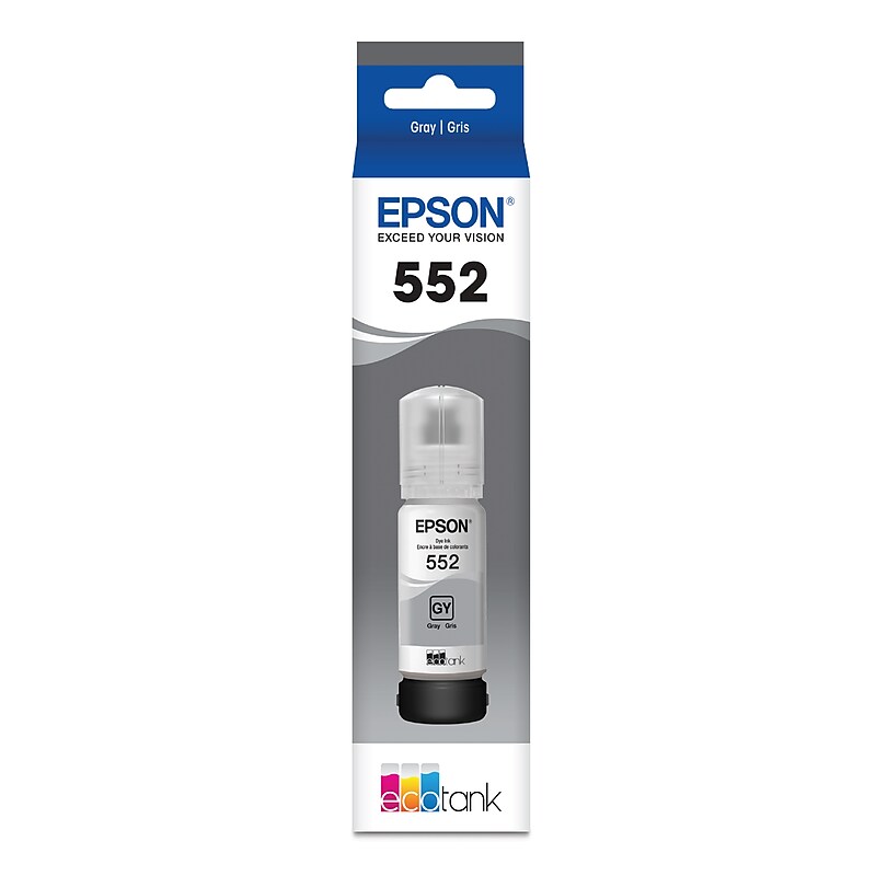 Epson T552 Gray High Yield Ink Cartridge Refill image 1