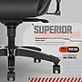 Sharper Image SGX300 Polyurethane Ergonomic Gaming Chair, Black (52914-BLKWHT)~#|#~EB2C649A-83FD-4DF1-9411CFE93A0583F3_sc7