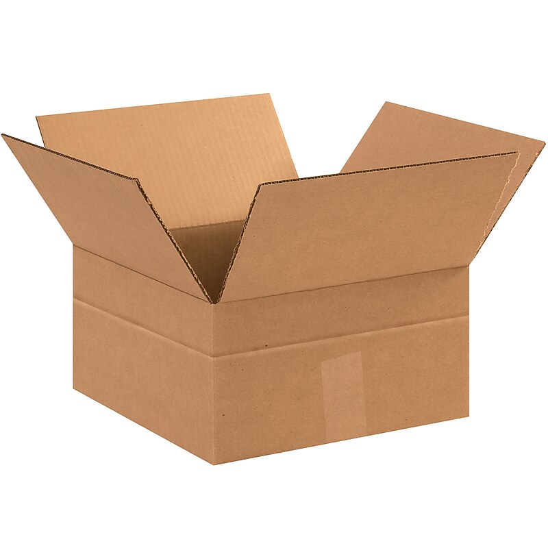 12" x 12" x 6" Multi-Depth Shipping Boxes, Brown, 25/Bundle (MD12126) image 1