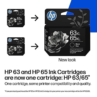 HP 63XL / 65XL Black High Yield Ink Cartridge, Prints Up to 300 Pages (B7RT5AN) Sansujyuku sansujyuku.com