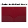Staples 2-Pocket Matte Plastic Presentation Folder, Burgundy (ST21636-CC)~#|#~EB3B00A5-305B-400B-AF9B683F5F591884_sc7
