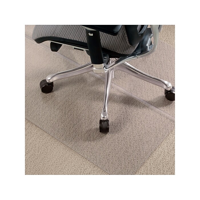 Azadx Clear Chair Mat For Carpets - 36x48 Inch Rectangular, Non-Slip PVC For Office Chairs
