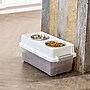 Iris 12 Quart Elevated Feeder Storage with Lid, Plastic, White (585114)~#|#~EB3D2239-F357-4FEB-89D51F8BC3F6C78D_sc7