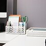 Mind Reader 5-Compartment Metal Desk Organizer, White (MOSORG-WHT)~#|#~EB3E5409-7A1F-4A07-9B50823ED9853C28_sc7