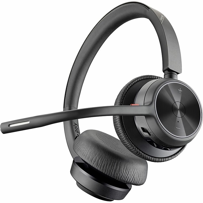 Poly Voyager 4300 UC USB-A Noise Canceling Bluetooth Stereo Phone & Computer Headset, MT Certified (7E2M0AA#ABA) image 1