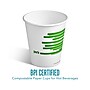 Perk™ Eco Compostable Paper Hot Cup, 10 Oz., White/Green, 50/Pack (PK56223)~#|#~EB483199-2EF1-4A1C-BAD75ABC83A51EE5_sc7