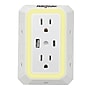 RAYOVAC 2-Outlet 2-USB Portable Surge Protector Wall Tap with Night-Light, 300-Joules, White (SS-Q205)~#|#~EB533EE3-8CDE-423C-9F1C81B0B01525BD_sc7