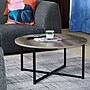 Household Essentials Jamestown 31.5"Dia Laminate Round Coffee Table, Ashwood/Black (8079-1)~#|#~EB541FE7-F348-4BC3-936FB69E078A1D3C_sc7