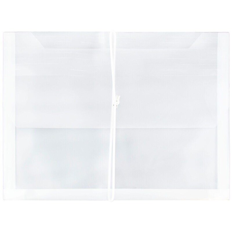 JAM Paper Premium Plastic Document File, Letter, Clear, 3/Pack (218E25CLBX3) image 1