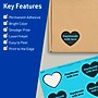 Avery Printable Heart Shaped Multipurpose Labels, 2-9/32" x 1-27/32", Bright Blue, 960/Box (94603)~#|#~EB579867-DD6D-4A88-80413BFF19D8D3F7_sc7