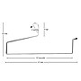 Nahanco 19" Drapery Hanger, Chrome, 12/Pack (201)~#|#~EB580CF7-0783-4F20-84A5B95A8DCBE7FD_sc7