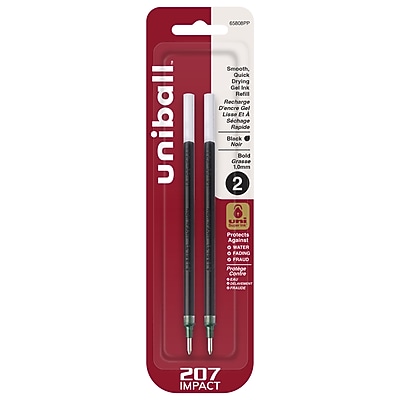 Uni-Ball Impact Gel Pen – Schwarzer Gelstift Mit Bold Point, Wasserfest & Archivfest