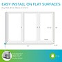 Ghent 4' H x 6' W Enclosed Natural Cork Bulletin Board with Satin Frame, 3 Door (PA34872K)~#|#~EB59E085-B9ED-453E-A802E719960BE5EA_sc7
