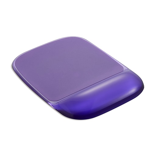 Mouse Pad with Gel Wrist Rest, 8.25 x 9.62, Purple - Zerbee