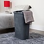 Mind Reader 10.57-Gallon Laundry Hamper with Lid, Plastic, Gray (40HAMP-GRY)~#|#~EB5C2942-2A6A-43B4-8F285CE124655EE1_sc7