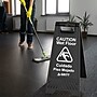 Gritt Commercial Safety "Caution Wet Floor" A-Frame/Sandwich Board Sign, 24"H, Black, 3/Pack (GRI184-BLK-3PK)~#|#~EB5C779C-EBAC-4E1F-889705244899693D_sc7