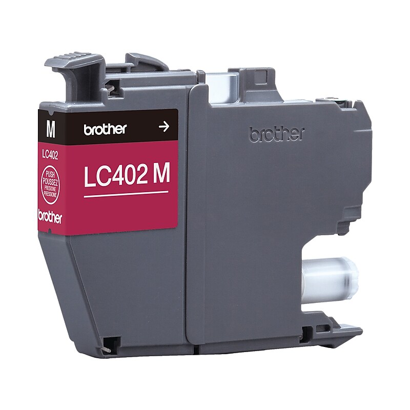 Brother LC402 Magenta Standard Yield Ink Cartridge, Prints Up to 550 Pages (LC402MS) image 1