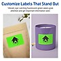 Avery Laser/Inkjet Multipurpose Rectangle Labels, 2" x 4", Neon Green, 800/Box (94207)~#|#~EB64948F-27E4-4E7F-AB1C303292FA6727_sc7