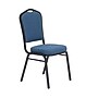 NPS 9300 Series Deluxe Fabric Upholstered Stack Chair, Natural Blue/Black Sandtex, 20/Pack (9374-BT/20)~#|#~EB6574D2-814C-4E21-B3FC2753D2BBF3EC_sc7