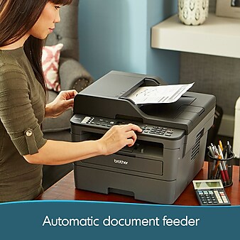 Brother MFC-L2710DW Black & White All-In-One Laser Printer, Refresh Subscription Eligible