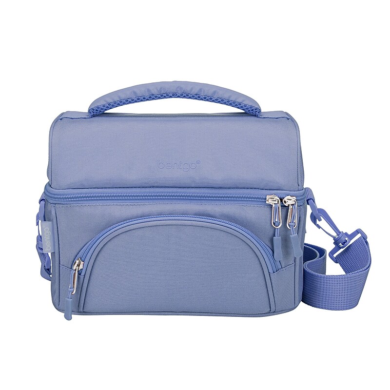 bentgo Insulated Lunch Bag, 2-Compartment, Slate (BGOBG2-S) image 1