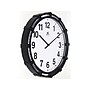 Infinity Instruments Skipper Wall Clock, Plastic/Glass, 16"Dia. (20309BK-4547)~#|#~EB6AE3E8-0155-42A8-A097743F7D77615E_sc7