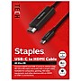Staples TECH 6 ft. USB-C to HDMI Audio/Video Cable, Male to Male, Black (ST62472)~#|#~EB6E9B3C-A48C-4B22-9FB25521EE74F713_sc7