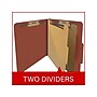 Medical Arts Press Pressboard Classification Folder, 2 Dividers, 2" Expansion, Letter Size, Red, 10/Box (DV-T42-26-3RED)~#|#~EB706323-ABF6-4E50-8281E9BF5A09DCBB_sc7