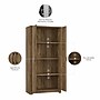 Bush Furniture Cabot 61"H Storage Cabinet with 4 Shelves, Reclaimed Pine (WC31599)~#|#~EB733CA7-B968-4325-BE1919F10725AF76_sc7