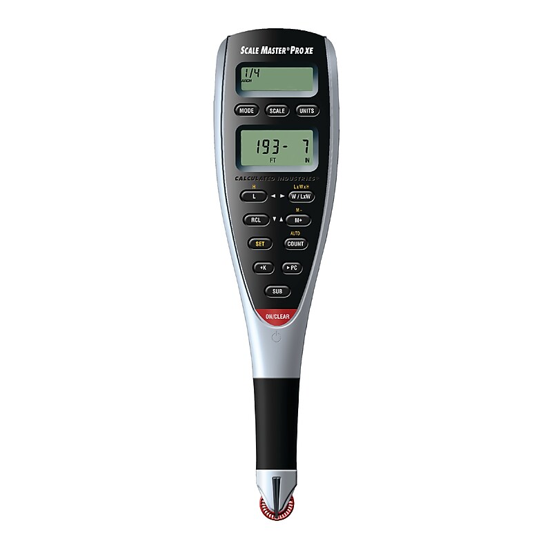 Calculated Industries Master Pro XE 8" Imperial/Metric Electronic Architect Scale, Plastic, Multicolored (6135) image 1