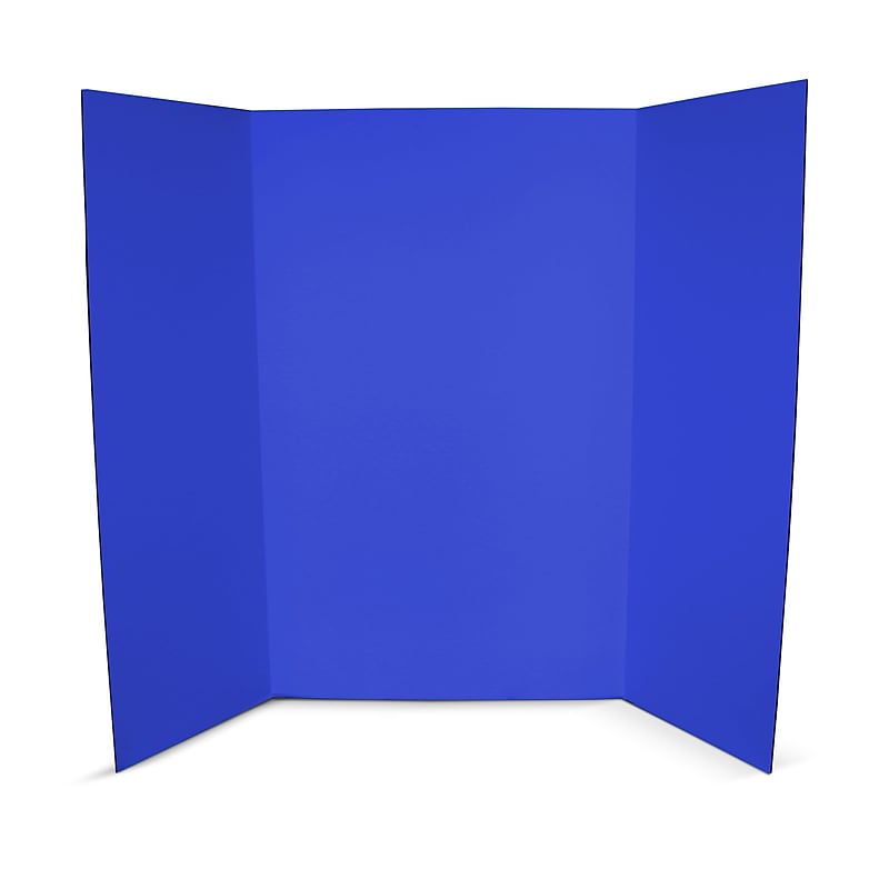 Flipside Corrugated Presentation Board, 3' x 4', Blue, 24/Pack (30065-24) image 1