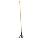 Coastwide Professional™ 60" Side Gate Wood Wet Mop Handle, Plastic Head (CW61061-CC)~#|#~EB818571-8FCB-4614-BD4CCFF689396AFA_sc7