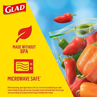 Glad Food Storage Zipper Bags, Gallon - Thumbnail 4