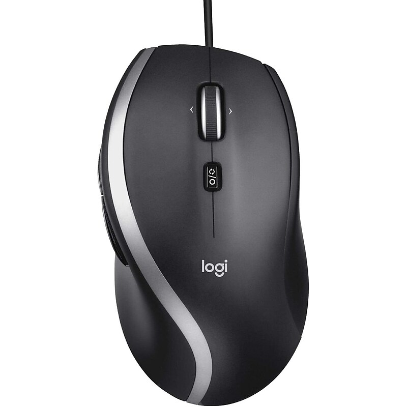 Logitech M500s Advanced Ergonomic Optical USB Mouse, Black (910-007476) image 1
