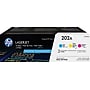 HP 202A Cyan/Magenta/Yellow Standard Yield Toner Cartridge, 3/Pack (CF500AM)~#|#~EB8560C4-0F5A-4DE6-92285CAF953CCCB3_sc7